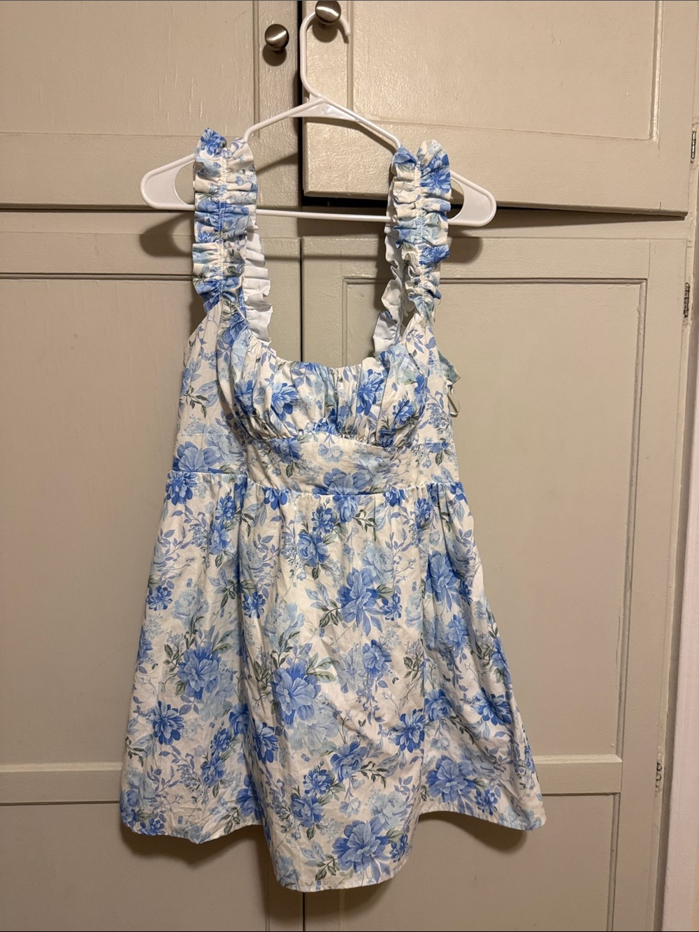 Floral sundress with smocking and bow detail
